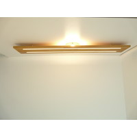 thumb-Neu - Deckenleuchte Holz Buche 120 cm mit indirektem Licht-3