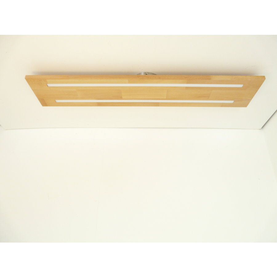 Neu - Deckenleuchte Holz Buche 100 cm mit indirektem Licht-6