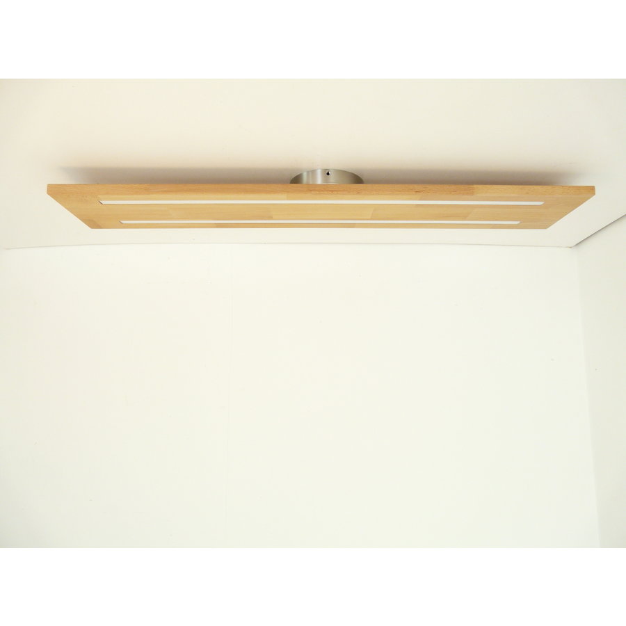 Neu - Deckenleuchte Holz Buche 100 cm mit indirektem Licht-7