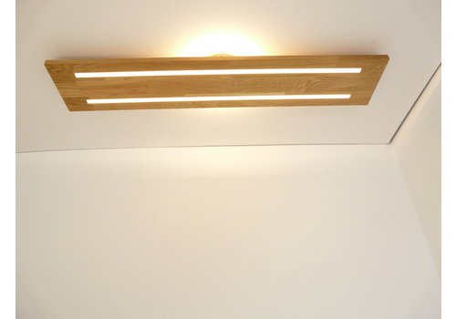  Peka Ideen Neu - Deckenleuchte Holz Eiche 100 cm mit indirektem Licht 