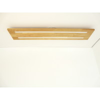 thumb-Neu - Deckenleuchte Holz Eiche 100 cm mit indirektem Licht-6