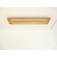 thumb-Neu - Deckenleuchte Holz Eiche 100 cm mit indirektem Licht-7