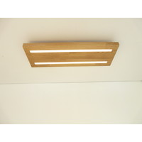 thumb-Deckenleuchte Holz Eiche 54 cm mit indirektem Licht-3