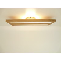 thumb-Deckenleuchte Holz Eiche 54 cm mit indirektem Licht-7