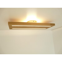 thumb-Deckenleuchte Holz Eiche 54 cm mit indirektem Licht-2