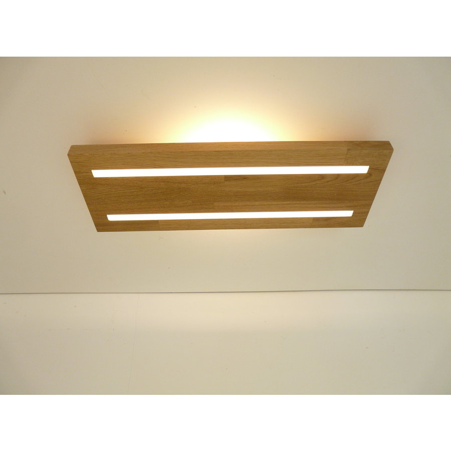 Deckenleuchte Holz Eiche 54 cm mit indirektem Licht-8