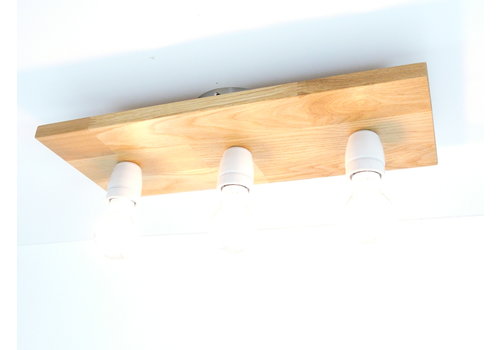  Deckenlampe aus  Eichen Leimholz   reduziert 