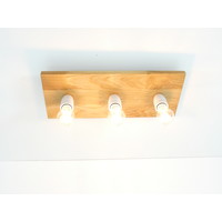 thumb-Deckenlampe aus modernem  Eichenholz  reduziert-4