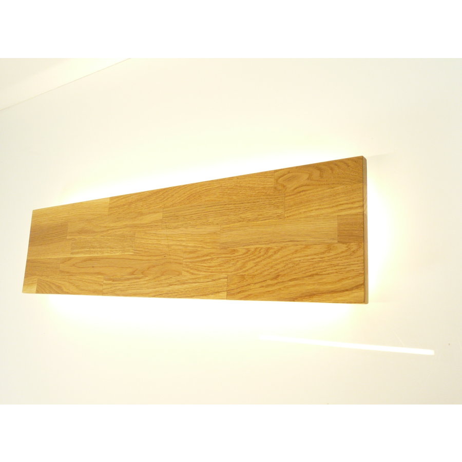 Wandleuchte 200 cm Eiche mit indirekter Beleuchtung-5
