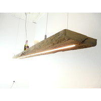 thumb-LED Lampe Hängeleuchte Holz antik Balken-5