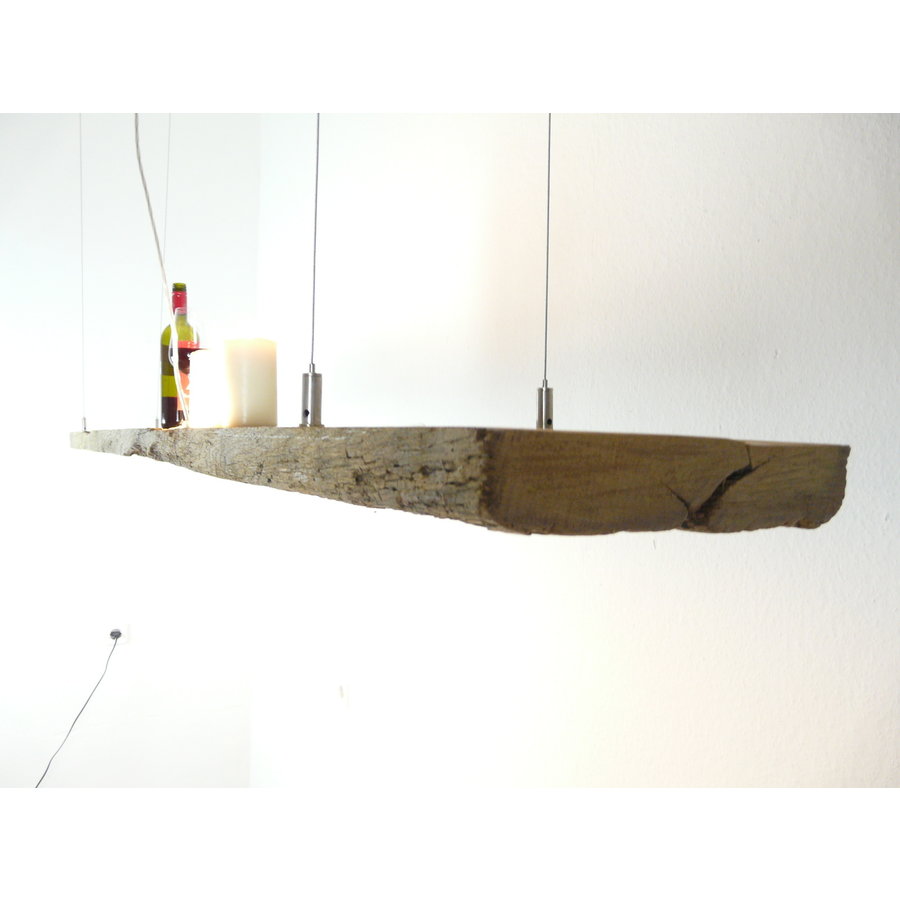 LED Lampe Hängeleuchte Holz antik Balken-6