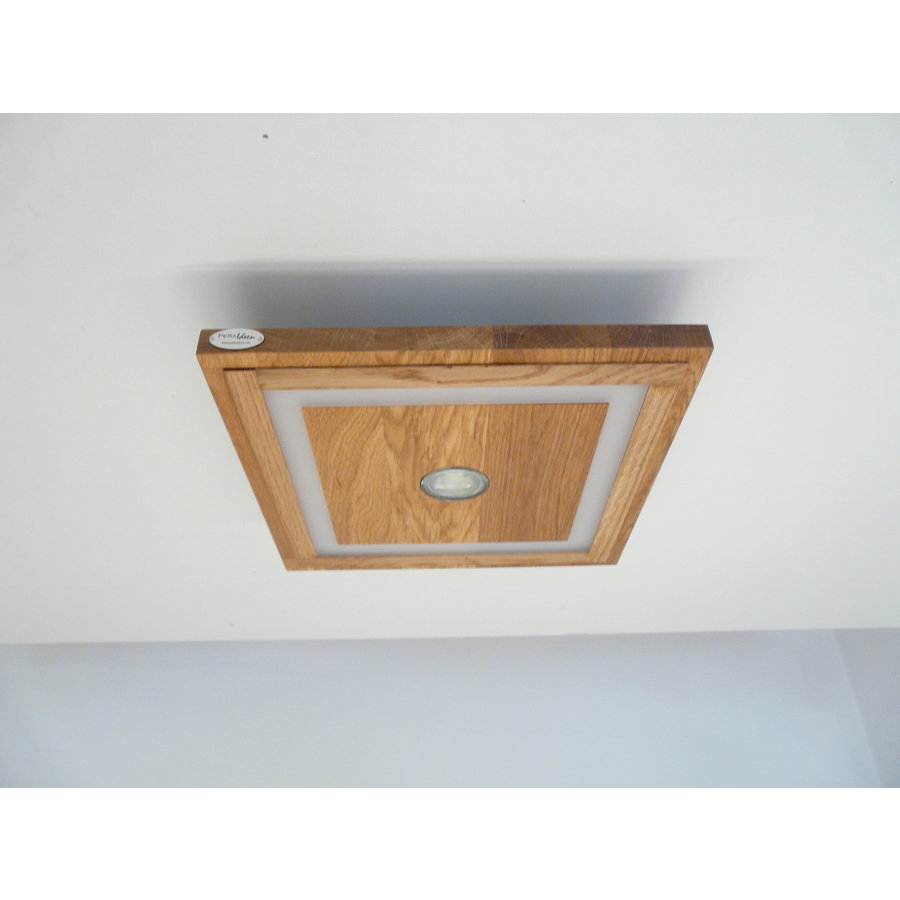 LED Deckenleuchte Holz Buche  20 x 20 cm-8