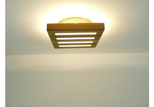  Deckenlampe Eiche 20/20 cm mit ind. Licht preisreduziert 