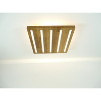 thumb-Deckenlampe  Eiche  39 x 39 cm   mit indirektem Licht   preisreduziert-4