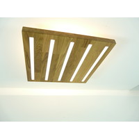 thumb-Deckenlampe  Eiche  39 x 39 cm   mit indirektem Licht   preisreduziert-7