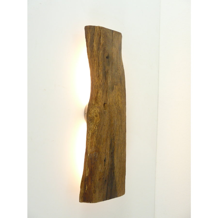 Led Wandlampe aus antiken Holz-1