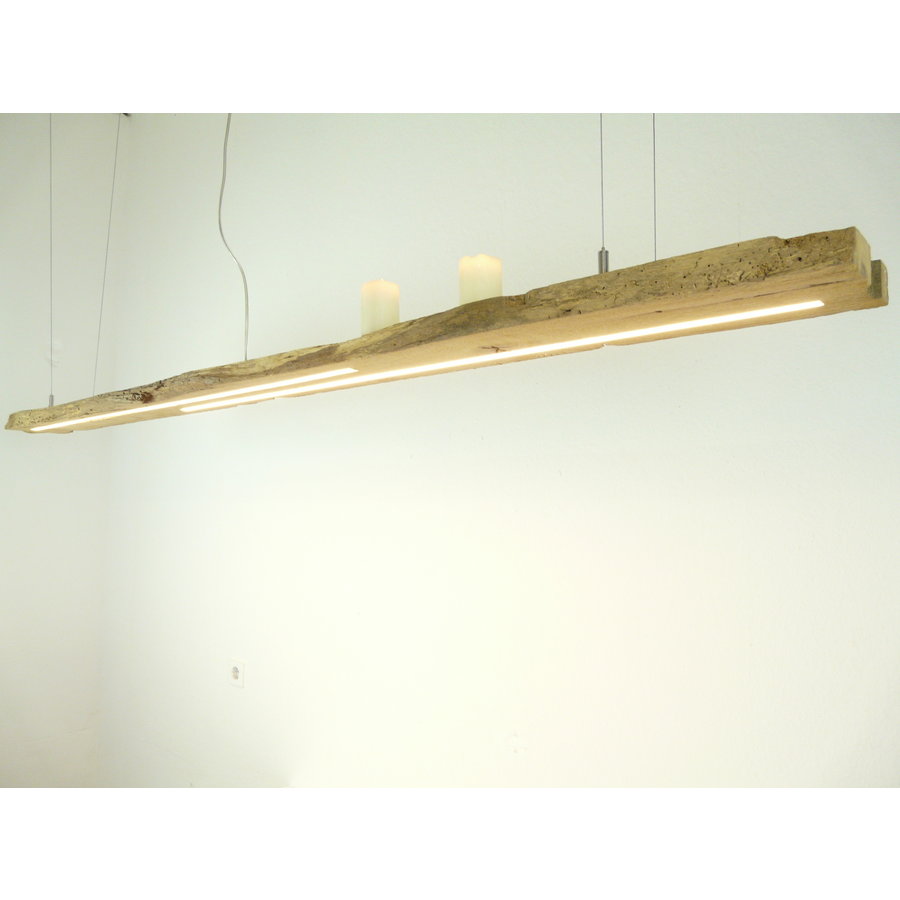 rustikale LED Lampe Hängeleuchte antik Balken-1