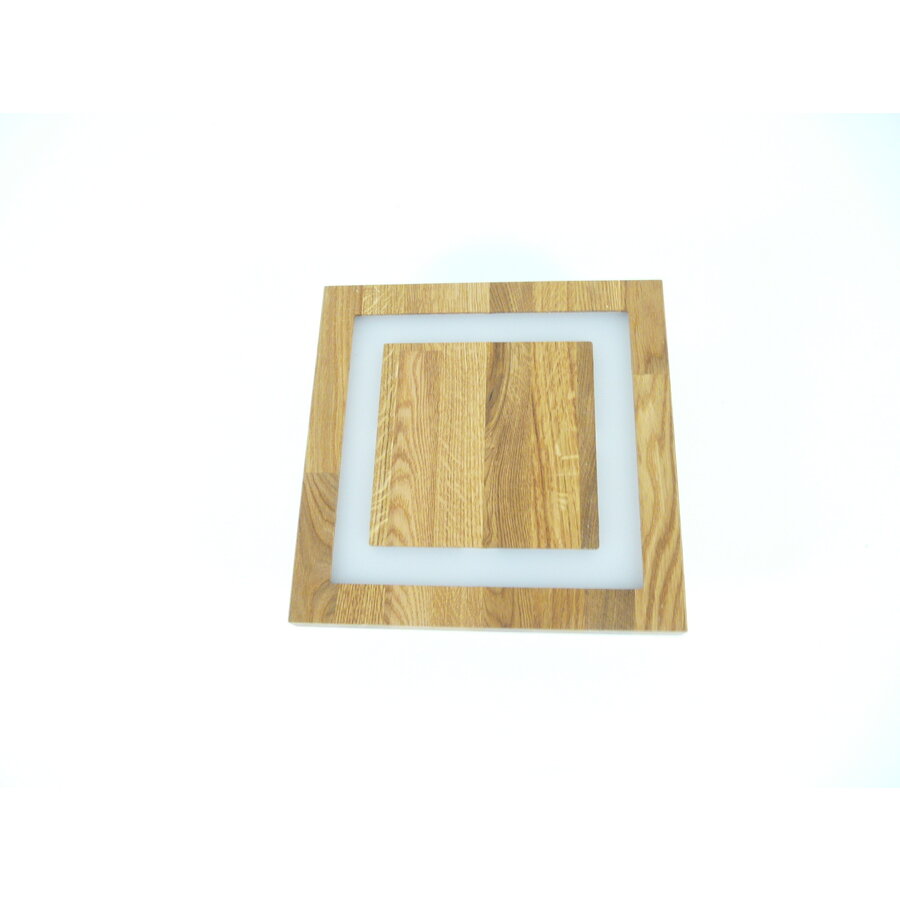 kleine LED Deckenleuchte Holz Eiche  20 x 20 cm-7