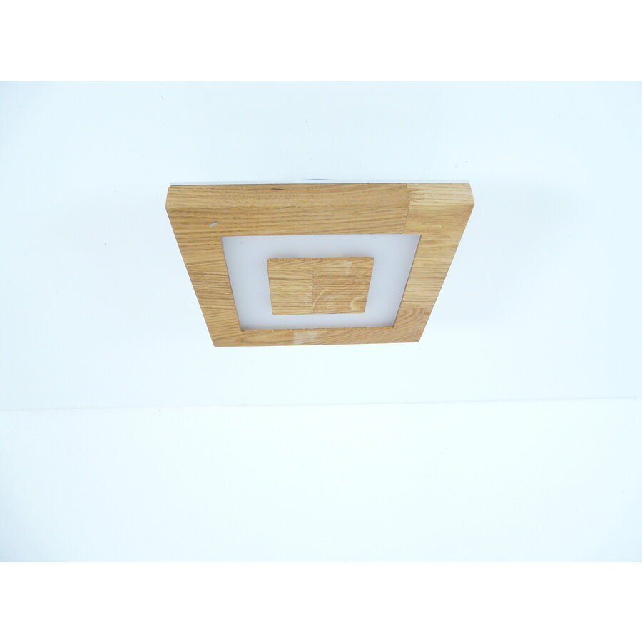 kleine LED Deckenleuchte Holz Eiche  20 x 20 cm-8
