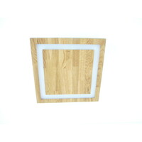 thumb-LED Deckenleuchte Holz Eiche 40 x 40 cm-6
