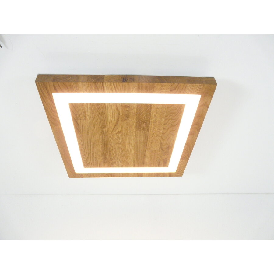 LED Deckenleuchte Holz Eiche geölt  40 x 40 cm-7