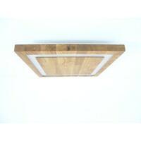 thumb-LED Deckenleuchte Holz Eiche 40 x 40 cm-8