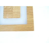 thumb-Deckenleuchte Holz Eiche  20 x 20 cm  mit Oberlicht-8