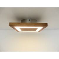 thumb-Deckenleuchte Holz Akazie LED  30 x 30 cm  Sonderpreis Auslaufmodell-1