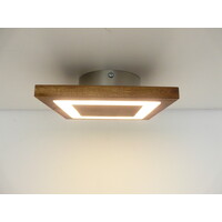 thumb-Deckenleuchte Holz Akazie LED  30 x 30 cm-1