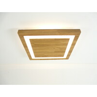 thumb-Deckenleuchte Holz Buche 40 x 40 cm   mit Oberlicht-2