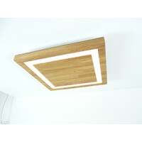 thumb-Deckenleuchte Holz Buche 40 x 40 cm   mit Oberlicht-7