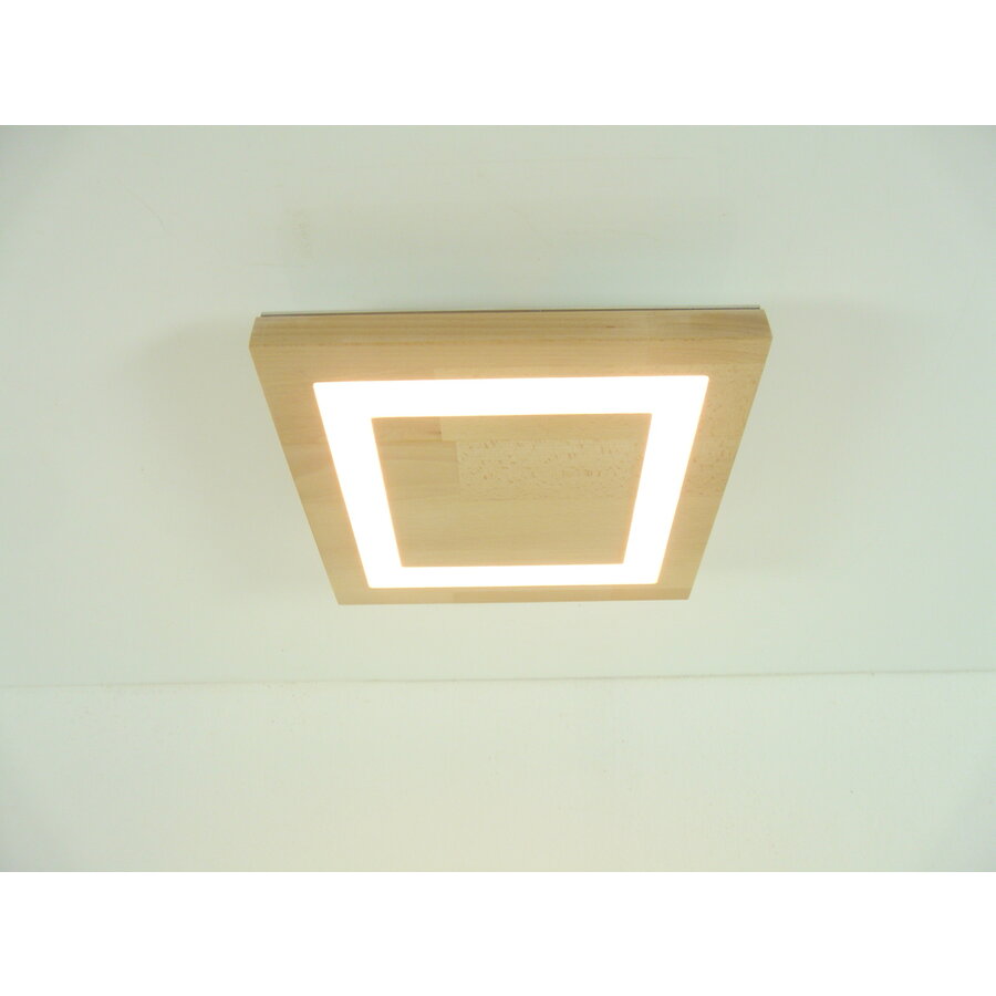 LED Deckenleuchte Holz Buche  30 x 30 cm-2