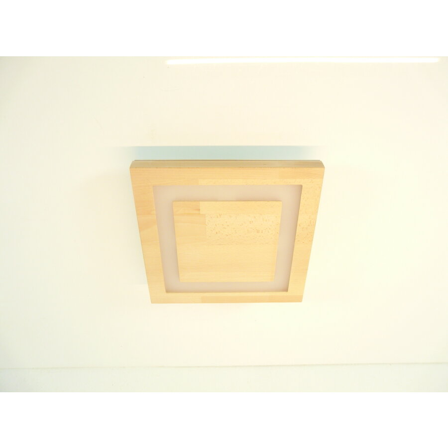 LED Deckenleuchte Holz Buche  30 x 30 cm-3
