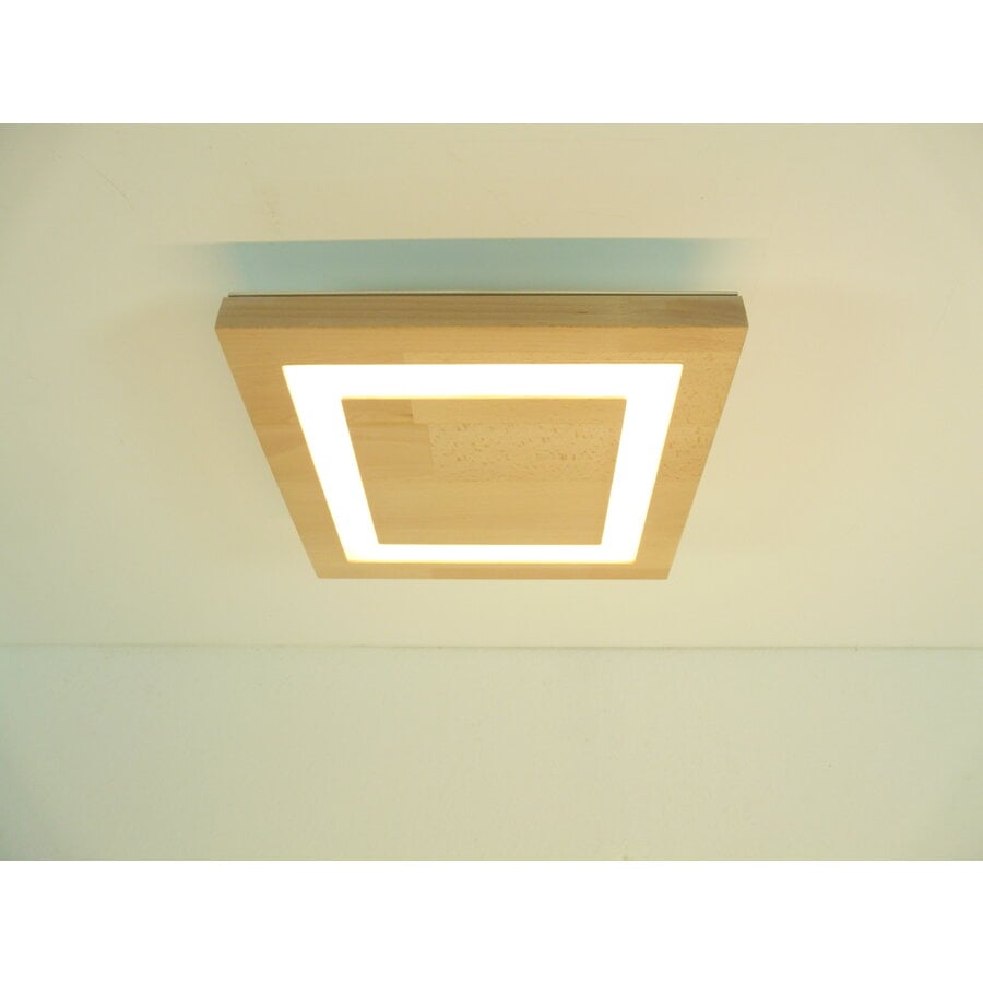 LED Deckenleuchte Holz Buche  30 x 30 cm-5