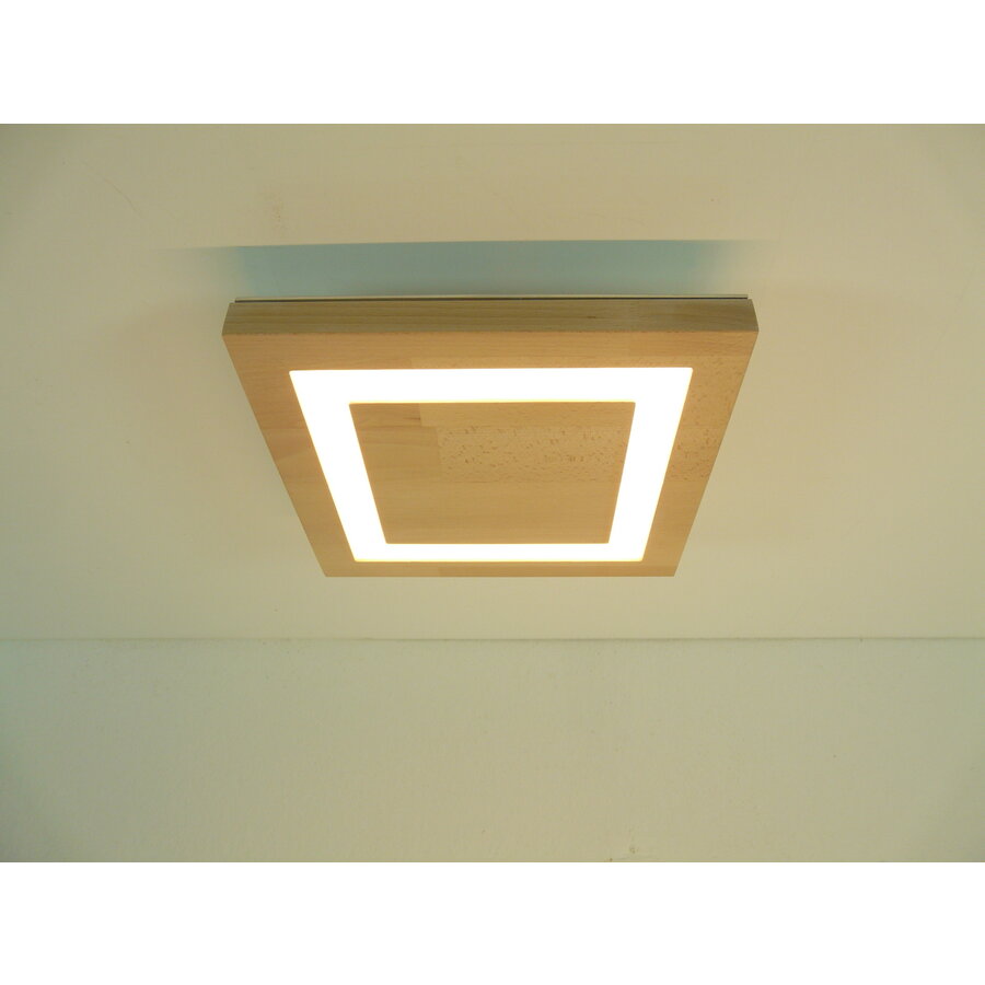 LED Deckenleuchte Holz Buche  30 x 30 cm-6