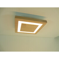 thumb-LED Deckenleuchte Holz Buche  30 x 30 cm-7