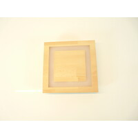 thumb-LED Deckenleuchte Holz Buche  40 x 40 cm-5