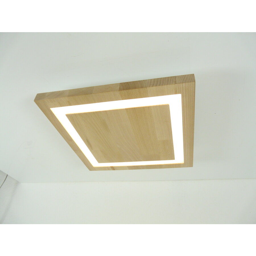 LED Deckenleuchte Holz Buche  40 x 40 cm-6