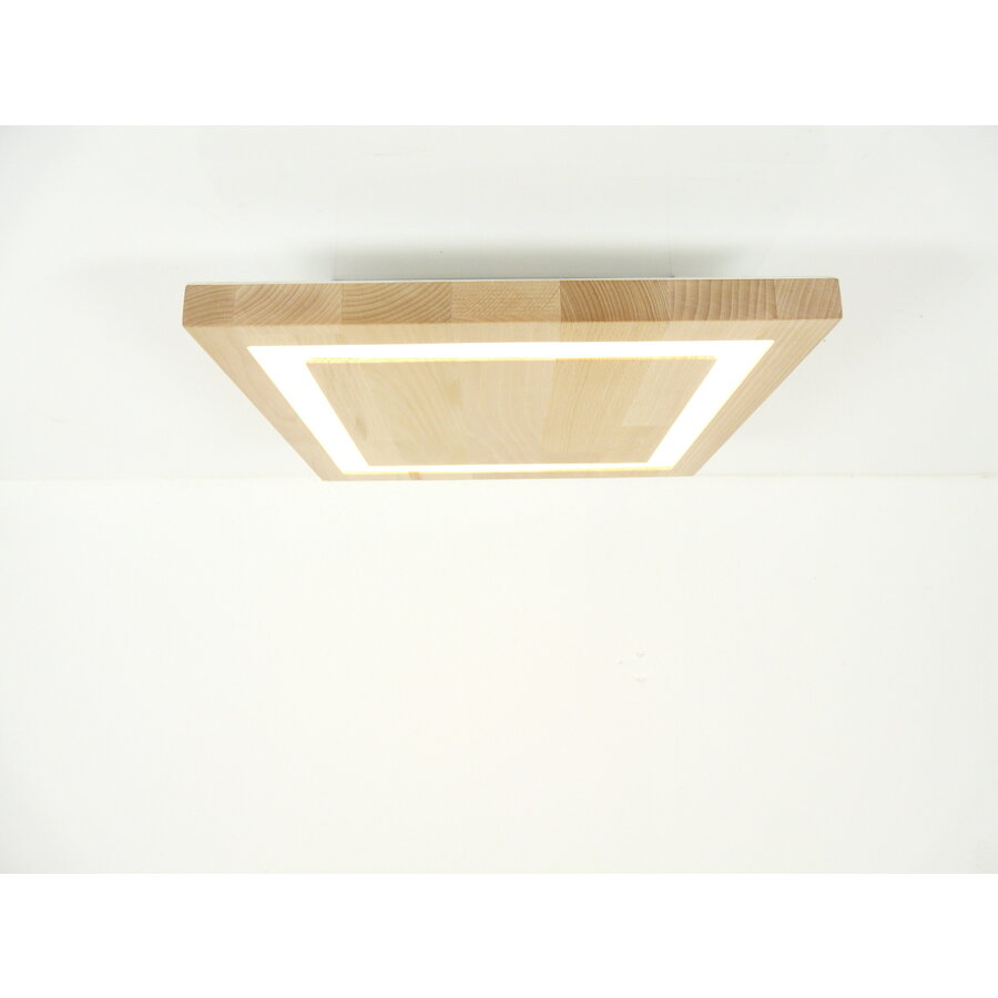 LED Deckenleuchte Holz Buche  40 x 40 cm-7