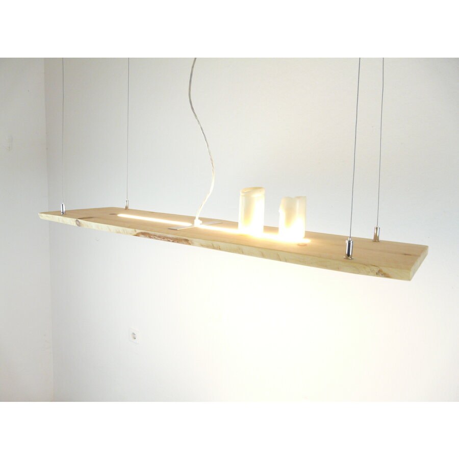 Hängeleuchte Zirbenholz Ober- + Unterlicht  103 cm-6