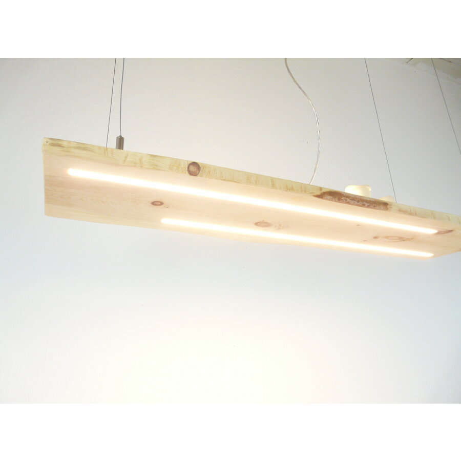 Hängeleuchte Zirbenholz Ober- + Unterlicht  103 cm-8