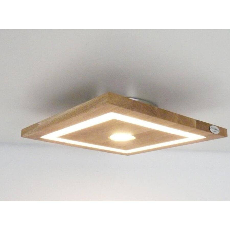 LED Deckenleuchte Holz Buche  30 x 30 cm-2