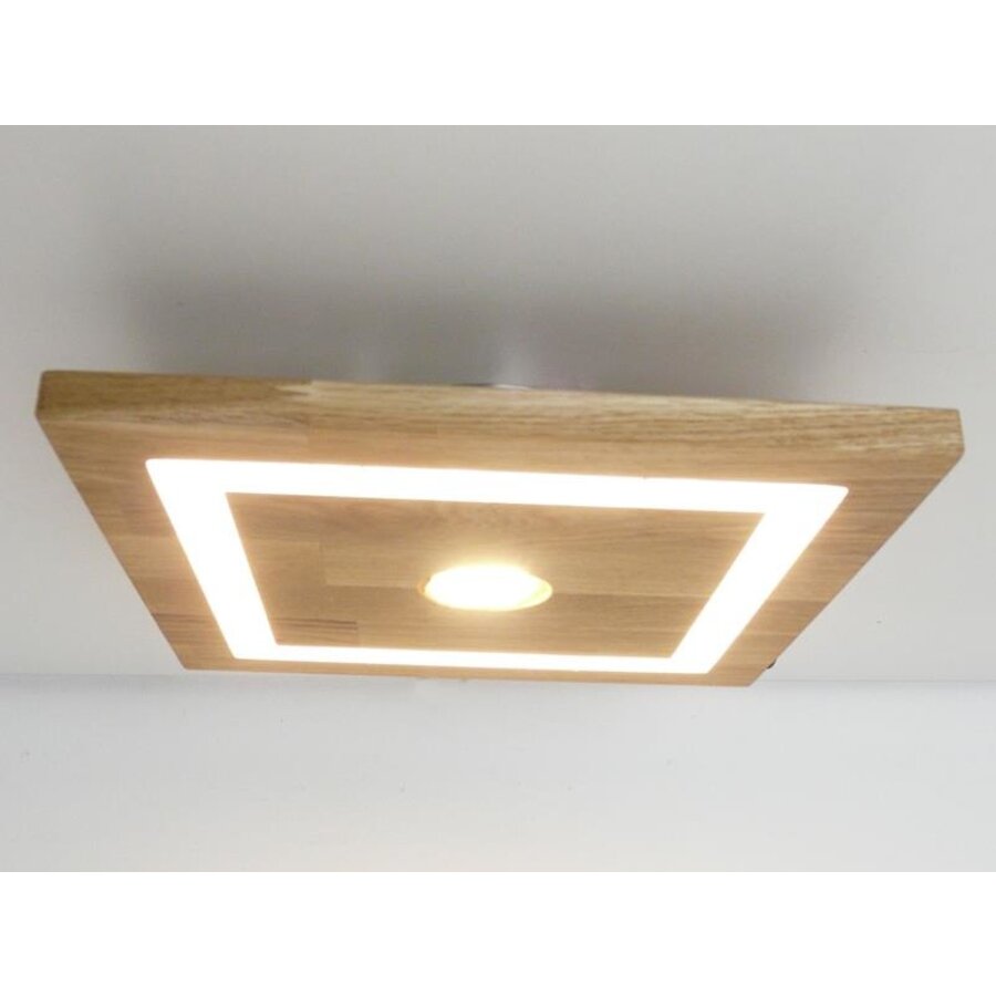 LED Deckenleuchte Holz Buche  30 x 30 cm-1