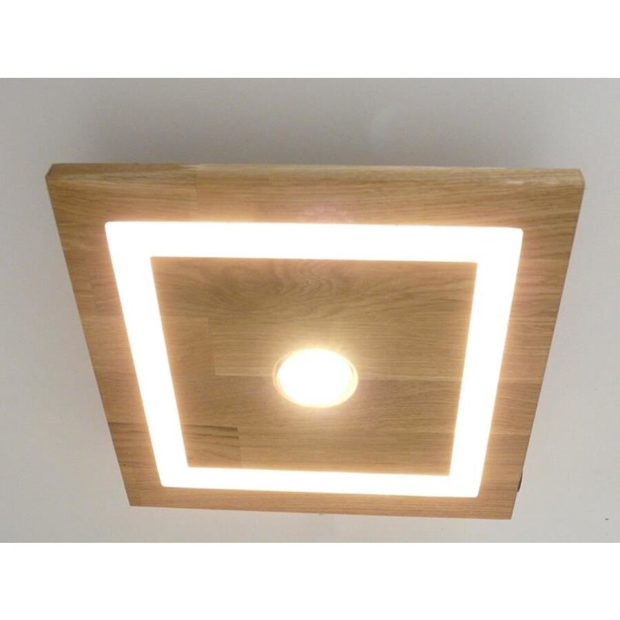 LED Deckenleuchte Holz Buche  30 x 30 cm-4