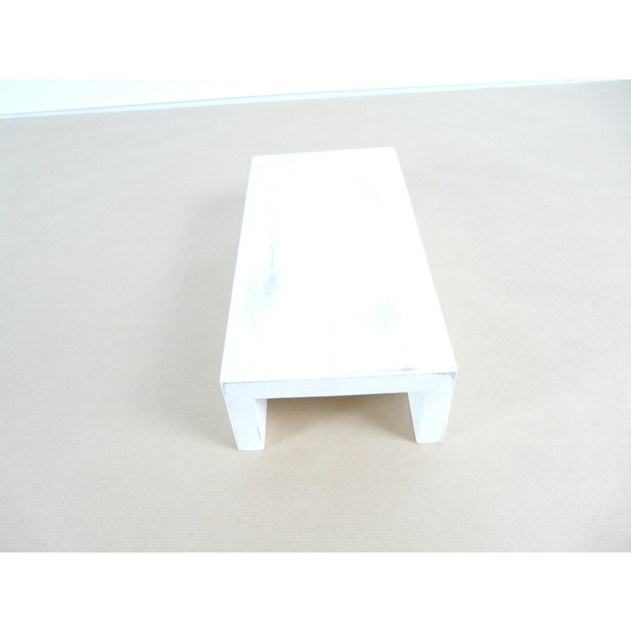 Wandleuchte Holz Shabby chic weiß-6