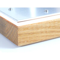 thumb-Sandwich Deckenleuchte Holz Eiche 30 x 30 cm   mit Oberlicht-8
