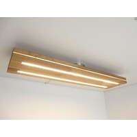 thumb-Sandwich Deckenleuchte Holzlampe  Holz Eiche 100 cm-1