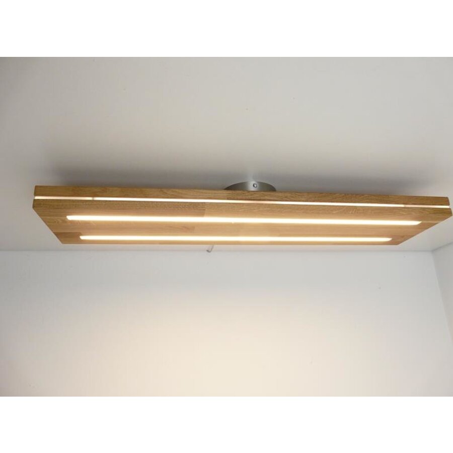 Sandwich Deckenleuchte Holzlampe  Holz Eiche 100 cm-2