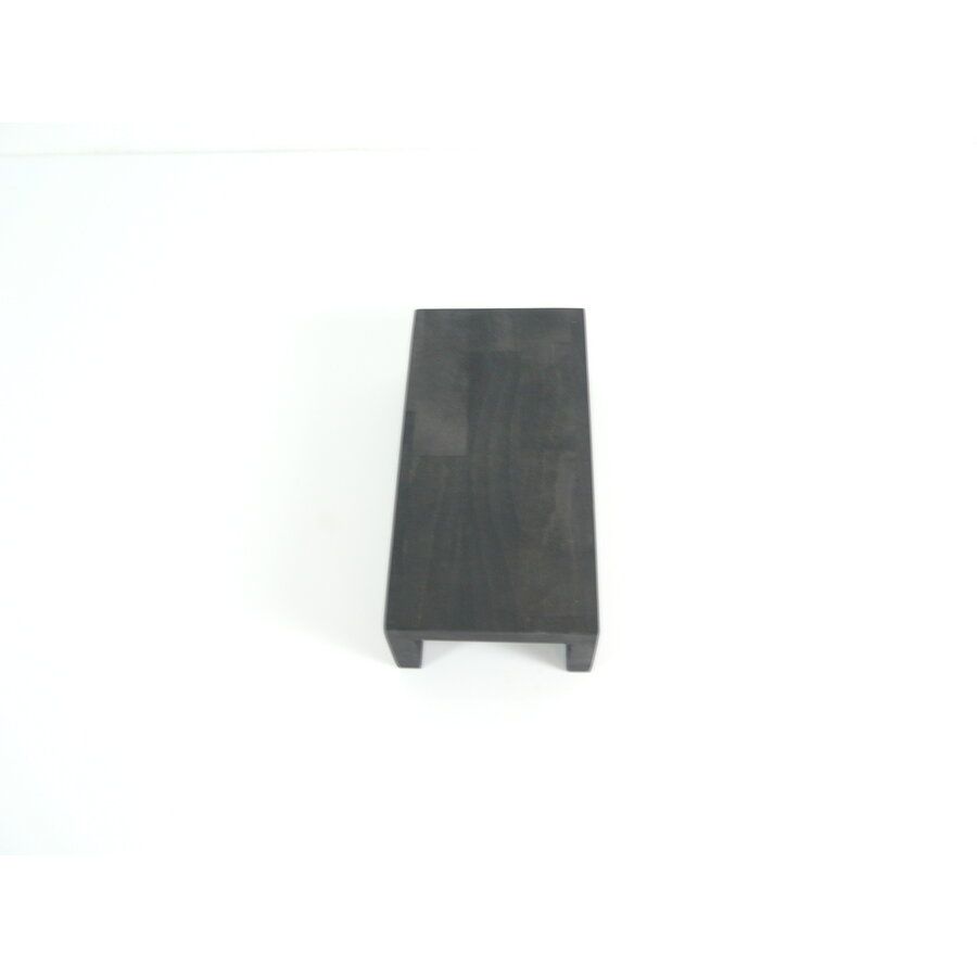 Wandleuchte Holz schwarz gebeizt-5