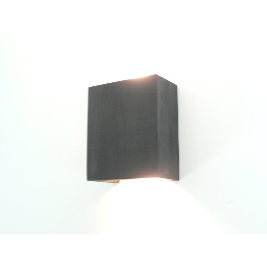 Wandleuchte Holz schwarz gebeizt-2